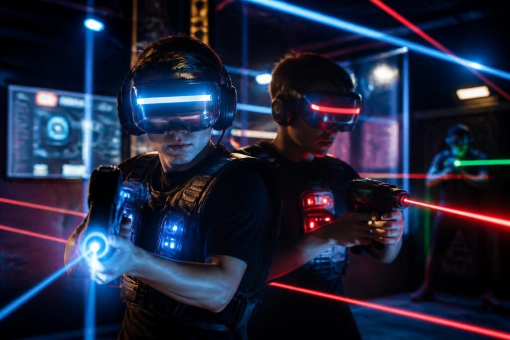 découvrez le laser x laser gaming set, une expérience immersive alliant jeux de lumière et compétition intense pour des moments ludiques inoubliables.