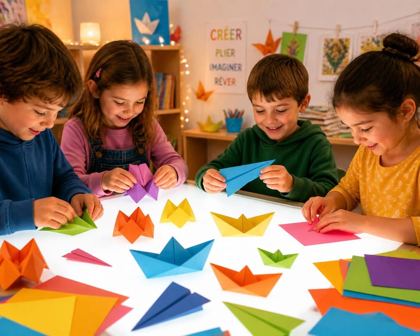 découvrez 5 modèles d'origami faciles pour enfants, parfaits pour débuter tout en s'amusant. apprenez pas à pas des pliages simples et créatifs adaptés aux débutants.