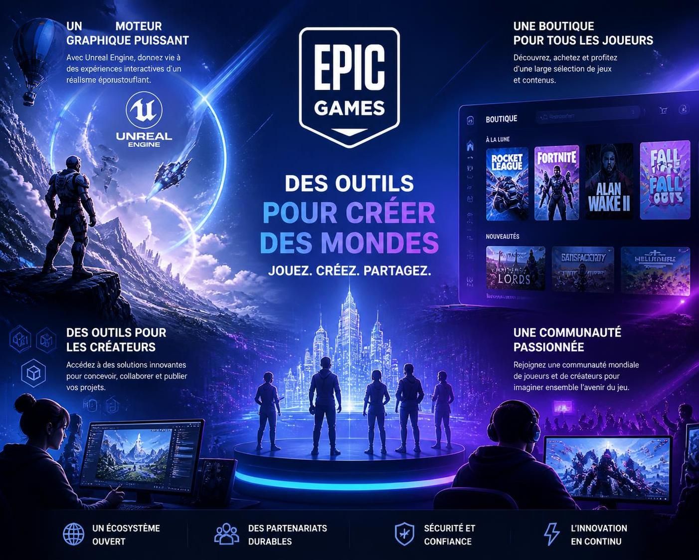 découvrez comment les chaînes de valeur de porter expliquent le succès d'epic games dans l'industrie du gaming, à travers une analyse détaillée de leurs stratégies et opérations clés.