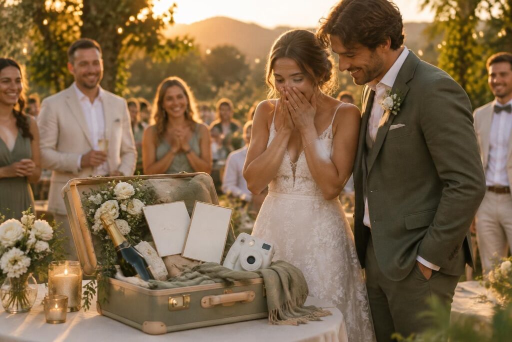 découvrez des idées de cadeaux de mariage originales et des surprises inoubliables pour célébrer les mariés et marquer leur grand jour.